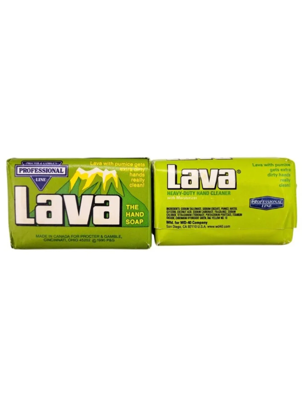 Vintage Lava Heavy-Duty Hand Soap 4 Oz Bar Pumice Professional Line Lot Of 2
